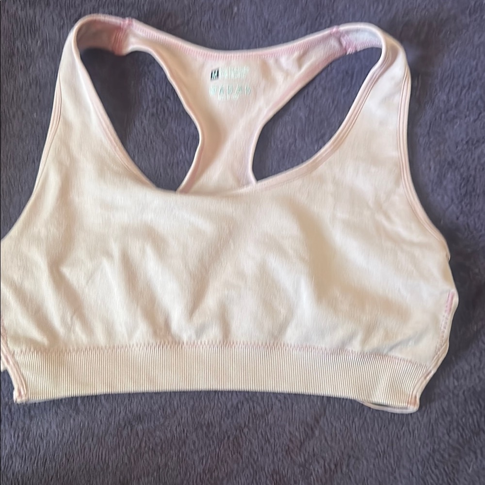 Women's Cream Sports Bra